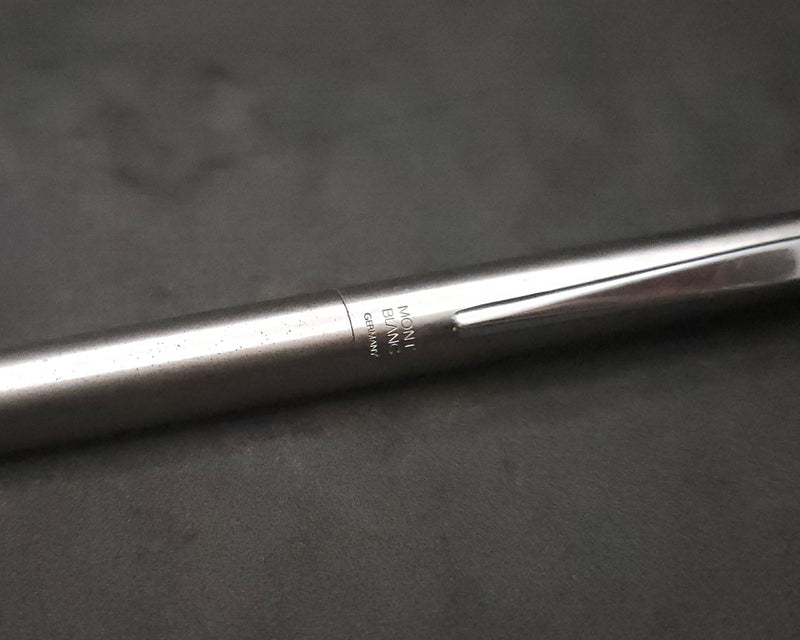 Montblanc Silver Fountain Pen Stainless Steel Fine Nib