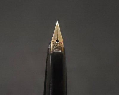 Sailor Black and Gold Pocket Fountain Pen 14k Gold Extra Fine Nib