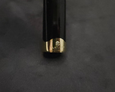Platinum Black and Gold Fountain Pen 18k Gold Extra Fine Nib
