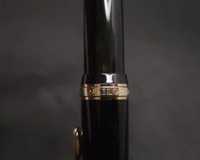 Sailor Profit 1911 Black and Gold Fountain Pen 14k Gold Fine Nib