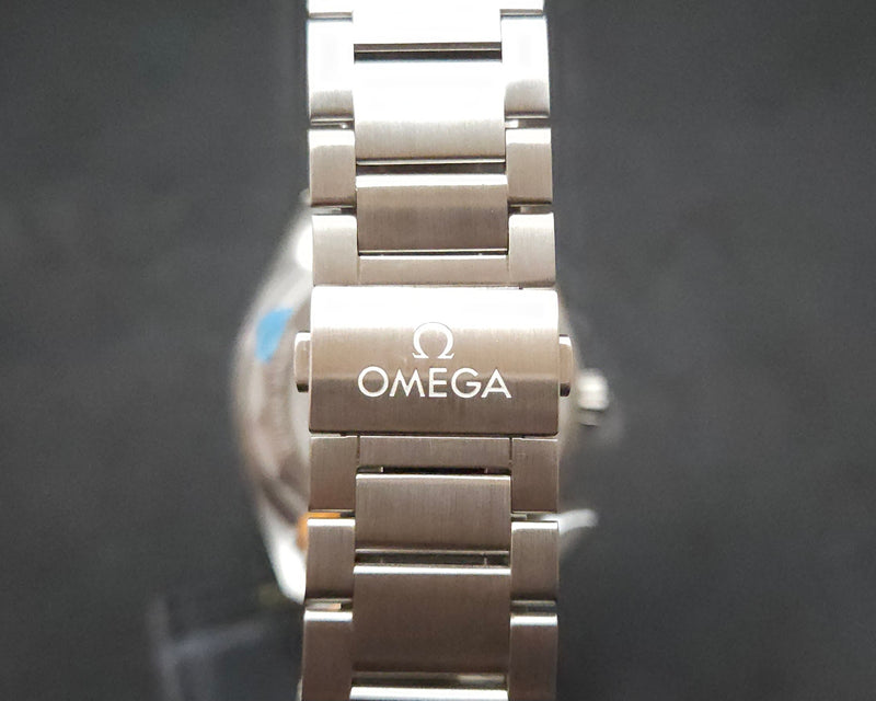 Omega Railmaster Ref. 220.10.40.20.03.001 - Blue Dial Automatic Watch New Old Stock w/Box, Papers
