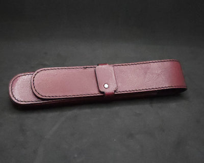 Montblanc Burgundy Leather Pen Case