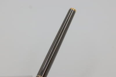 Dunhill Black Chrome Lacquer Fountain Pen 14k Gold EF Nib