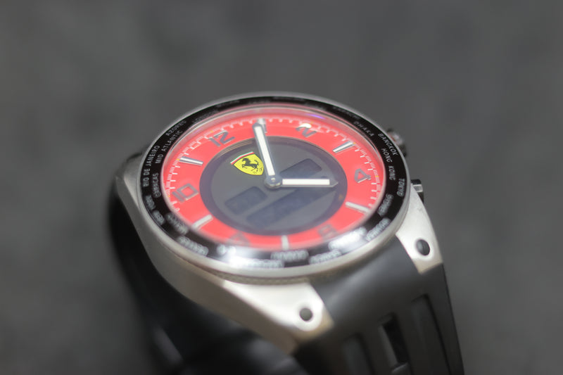 Ferrari Digital/Analog Quartz World Time Men’s Watch