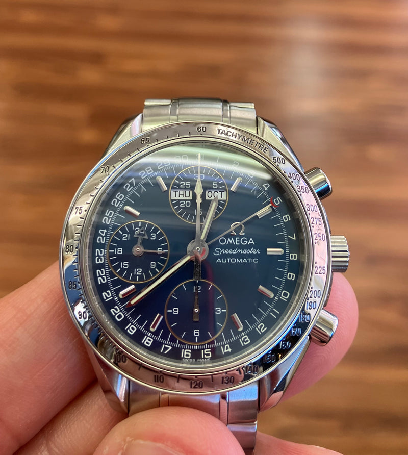 Omega - Speedmaster Mk40 Day-Date 3523.80 - Blue Dial With Box and Papers
