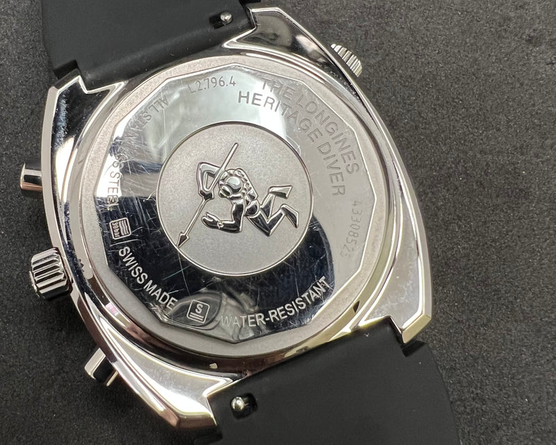 Longines L2.796.4.52.0 Heritage Automatic Chronograph Dive Watch