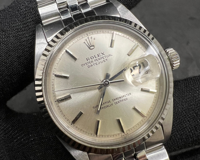 Rolex - Oyster Perpetual Datejust Ref 1601 Automatic Watch Silver Dial