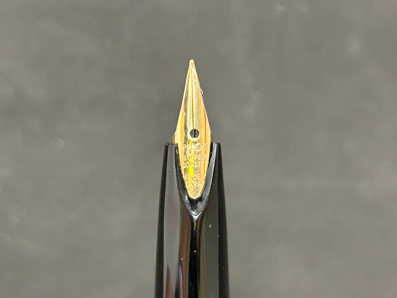 Pilot Black Resin Fountain Pen Steel F Nib