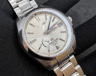 Grand Seiko GMT Ref. SBGE005 Automatic Spring Drive Watch with Boxes & Papers