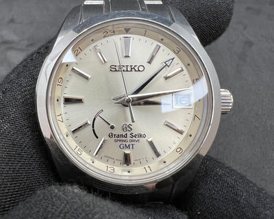 Grand Seiko GMT Ref. SBGE005 Automatic Spring Drive Watch with Boxes & Papers