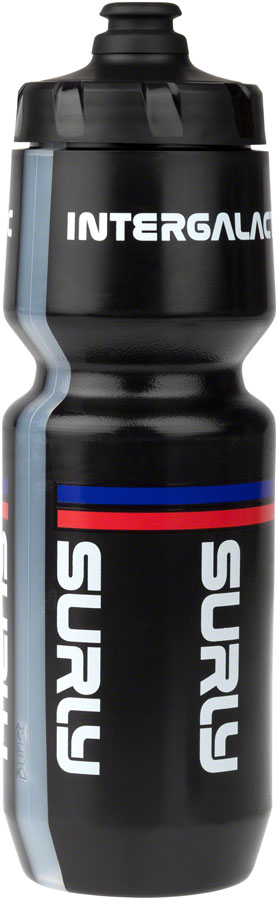 Surly Intergalactic Purist Non-Insulated Water Bottle - Black/Red/Blue, 26 oz