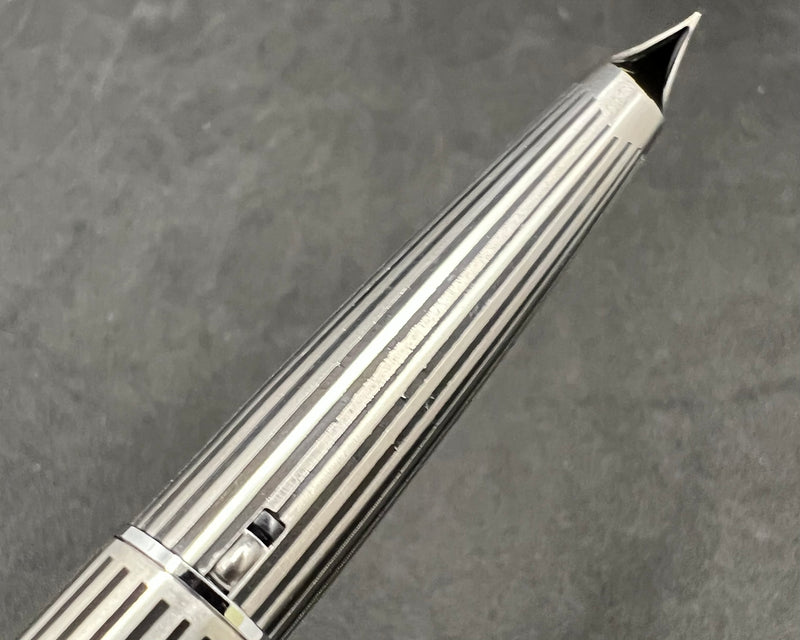 Pilot Elite Myu Stainless Steel Stripe Fountain Pen Pocket Pen F Nib