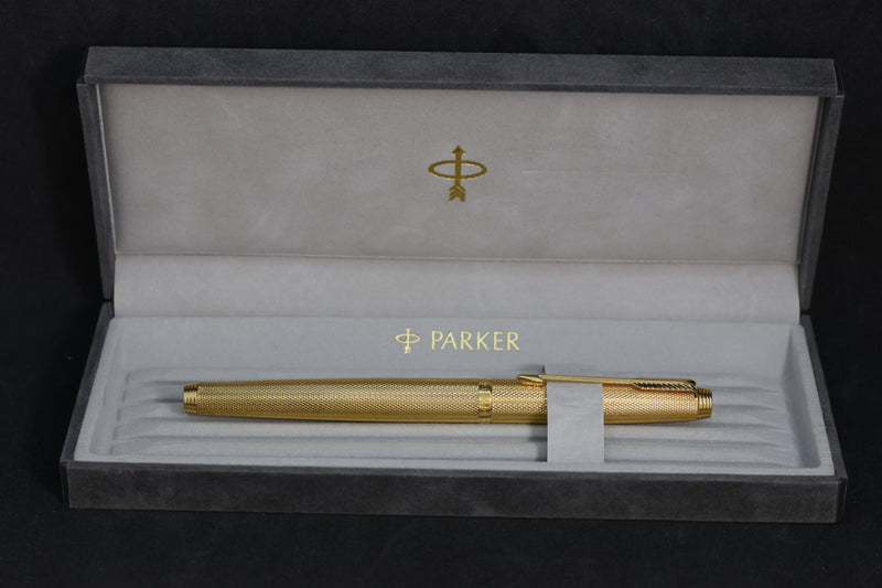Parker 75 Fountain Pen 20µ Gold Grain d&