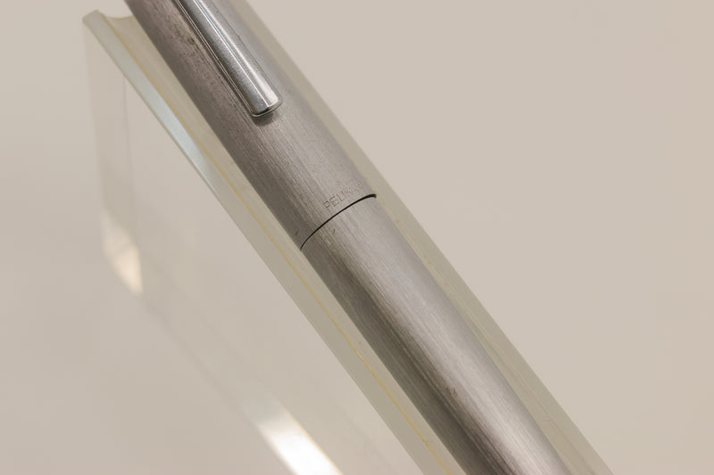 Pelikan Brushed Aluminum Fountain Pen Steel F nib