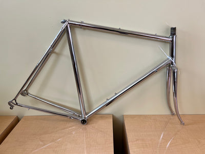 Grandis Chrome Frameset - 57cm Vintage Road Bike Frame