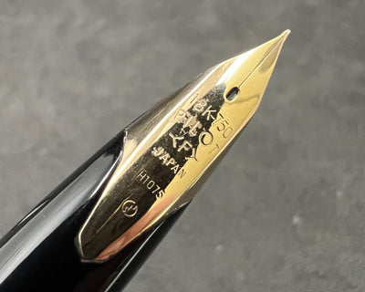 Pilot Custom B-1000DC Fountain Pen 18k Gold F Nib Chrome Faceted