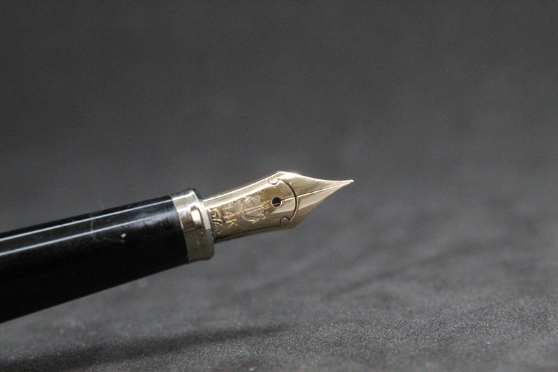 Sailor Profit Lady 14K H-F Fountain Pen - Black with Gold Trim - Old Style Nib
