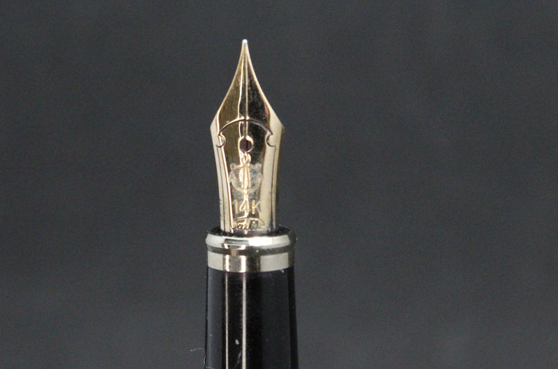 Sailor Profit Lady 14K H-F Fountain Pen - Black with Gold Trim - Old Style Nib