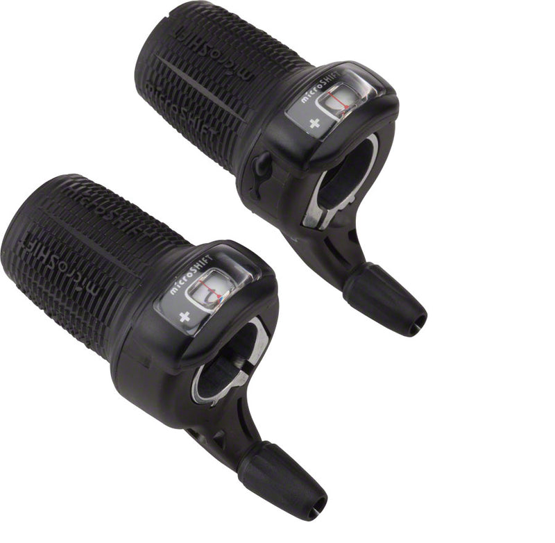 microSHIFT - DS85 Twist Shifter Set, 7-Speed, Triple, Shimano Compatible