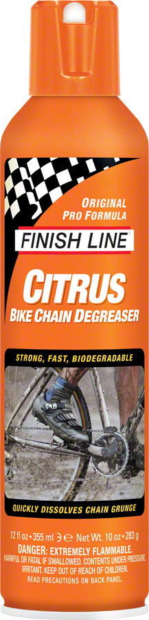 Finish Line - Citrus Bike Degreaser, 12oz Aerosol