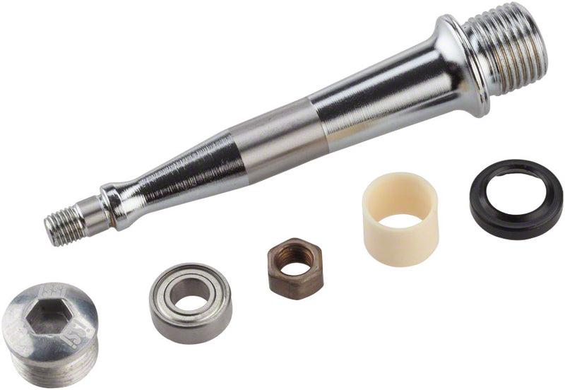 iSSi - Bushing and Bearing Spindle Rebuild Kit: Standard Length (52.5mm), Silver
