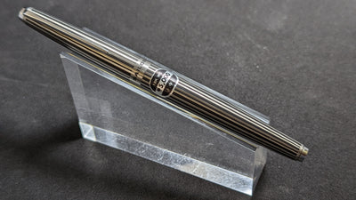 Sailor Steel Black Stripe NOS Fountain Pen 18k WG Sailor #4 Nib