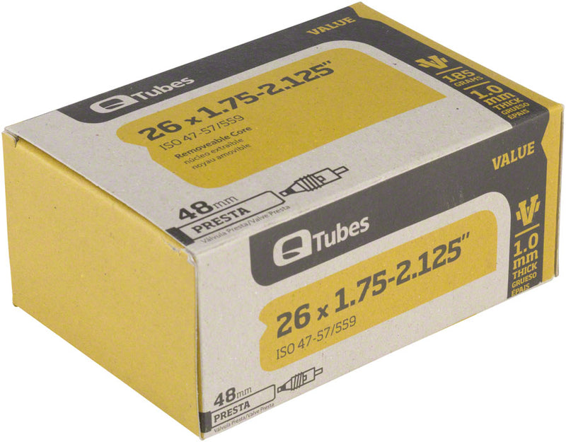 QTubes Presta Value Tube 26" x 1.75-2.125"